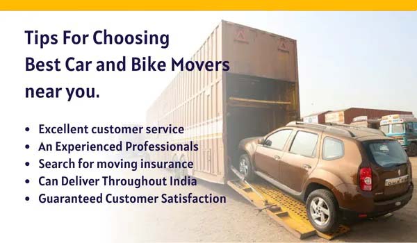 Tips For Choosing best Car and Bike Movers